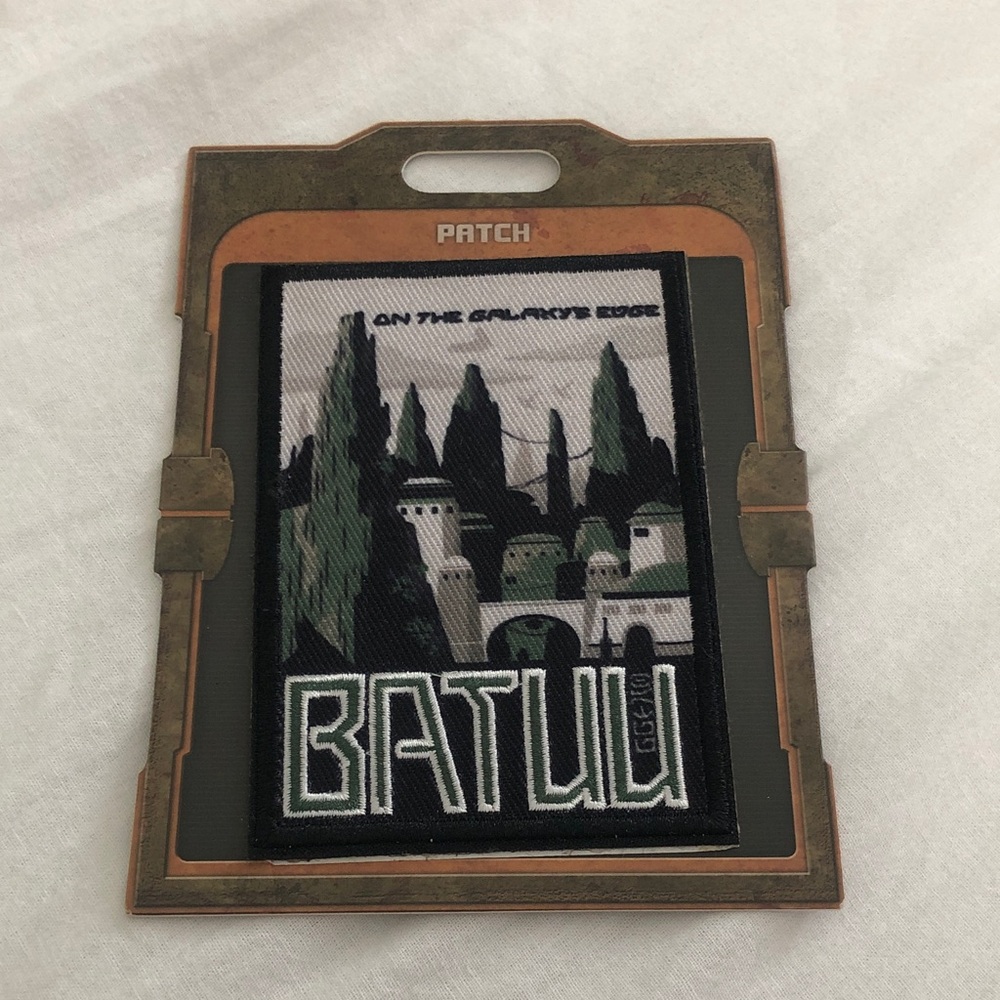 Disney Batul Embroidered Patch - Green, Black, White